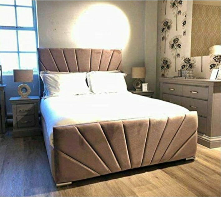 Linear Sunbeam Panel Bed | Luxury Bed and Mattress