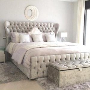 Oxford winged sleigh bed frame with a graceful, classic design and refined finish.