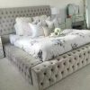 Ambassador Chesterfield plush velvet luxury bed, combining traditional Chesterfield elegance with modern velvet comfort.
