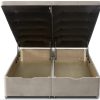 Georgina end-opening ottoman divan bed with velvet upholstery and added storage