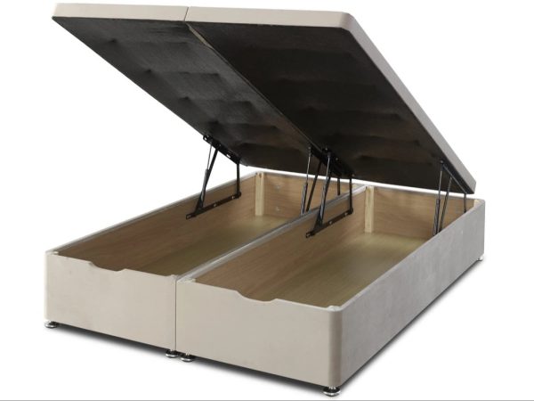 Georgina end-opening ottoman divan bed with a stylish, space-saving design.