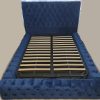 Ambassador Chesterfield plush velvet luxury bed, designed for opulence and comfort with its elegant plush fabric.