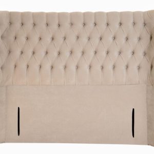 Royale Curved Wing Chesterfield Upholstered Headboard