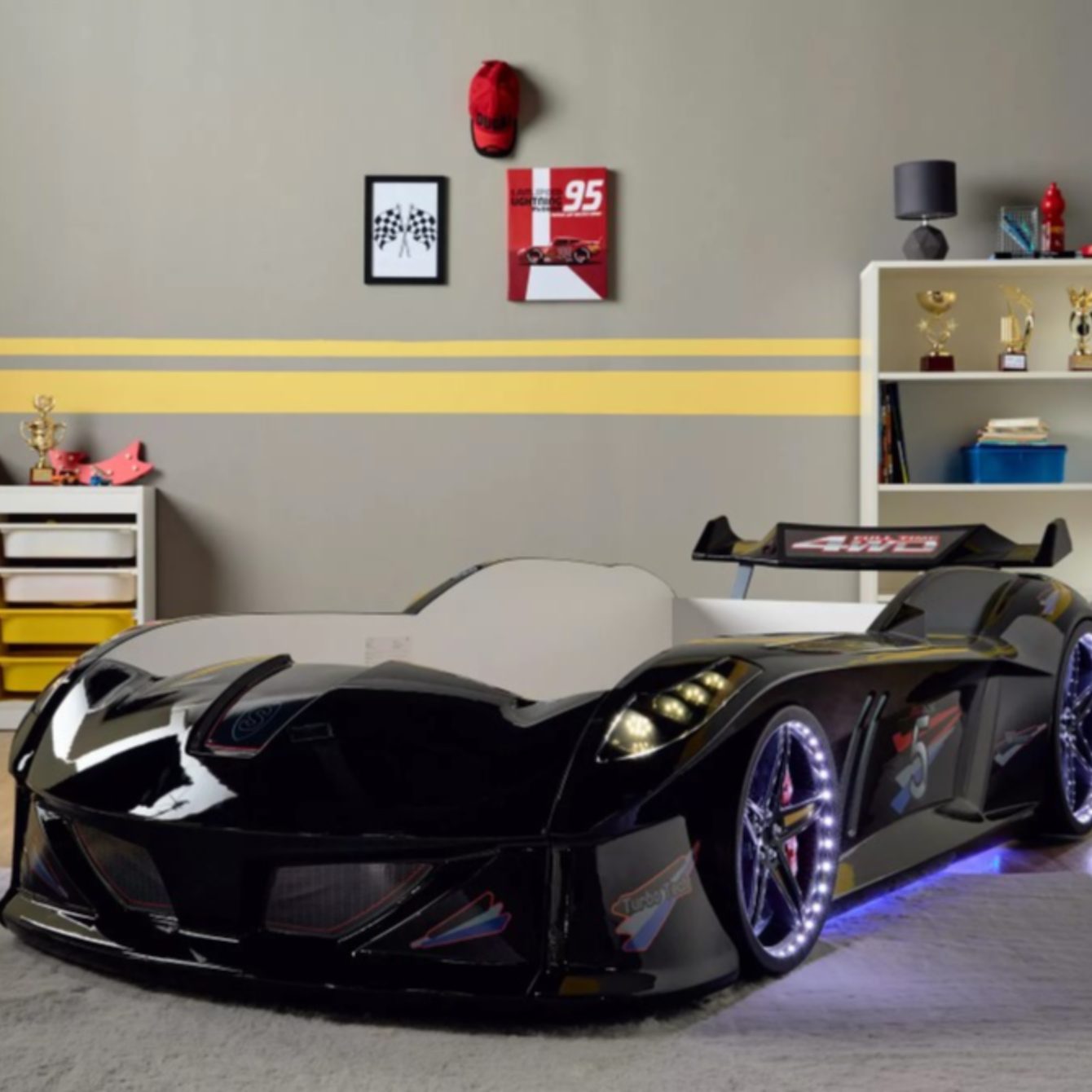 Children Race Car Bed Locally Crafted Plush Furniture