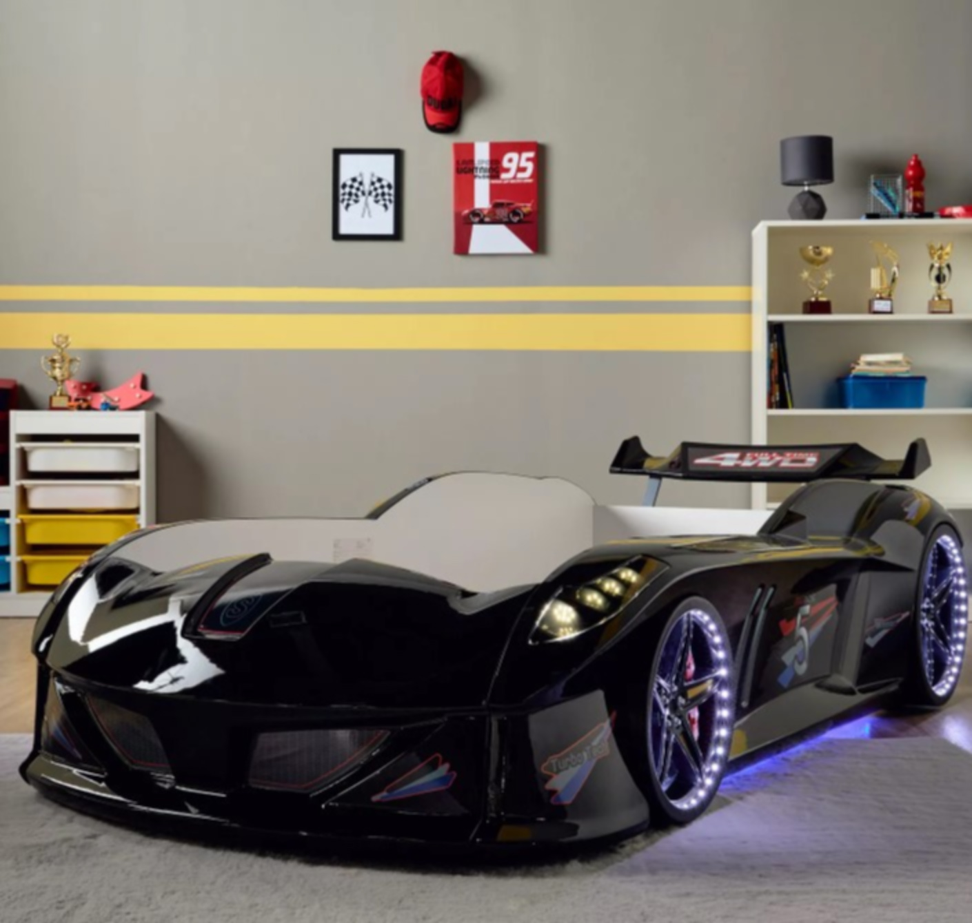 Children Race Car Bed Locally Crafted Plush Furniture