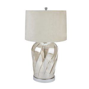 Ambassador Metallic Glass Table Lamp